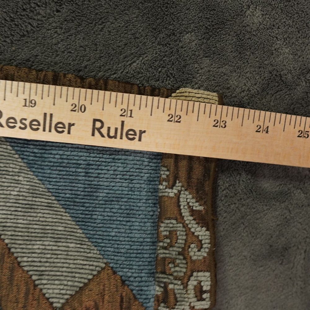 Winding River Jacket 42‎ Brown Blue Patchwork Lagenlook Cottagecore Reversible - Picture 8 of 12